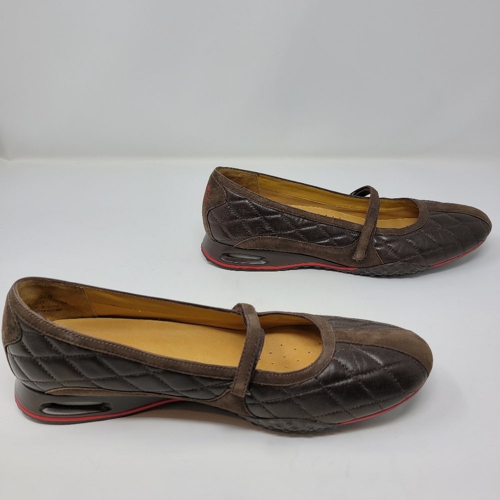 Cole Haan Nike Air Bria quilted brown mary jane - Picture 6 of 13